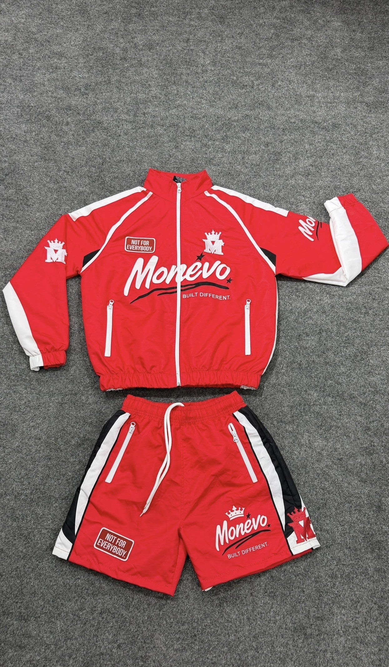 Monevo Windbreaker Set - Red