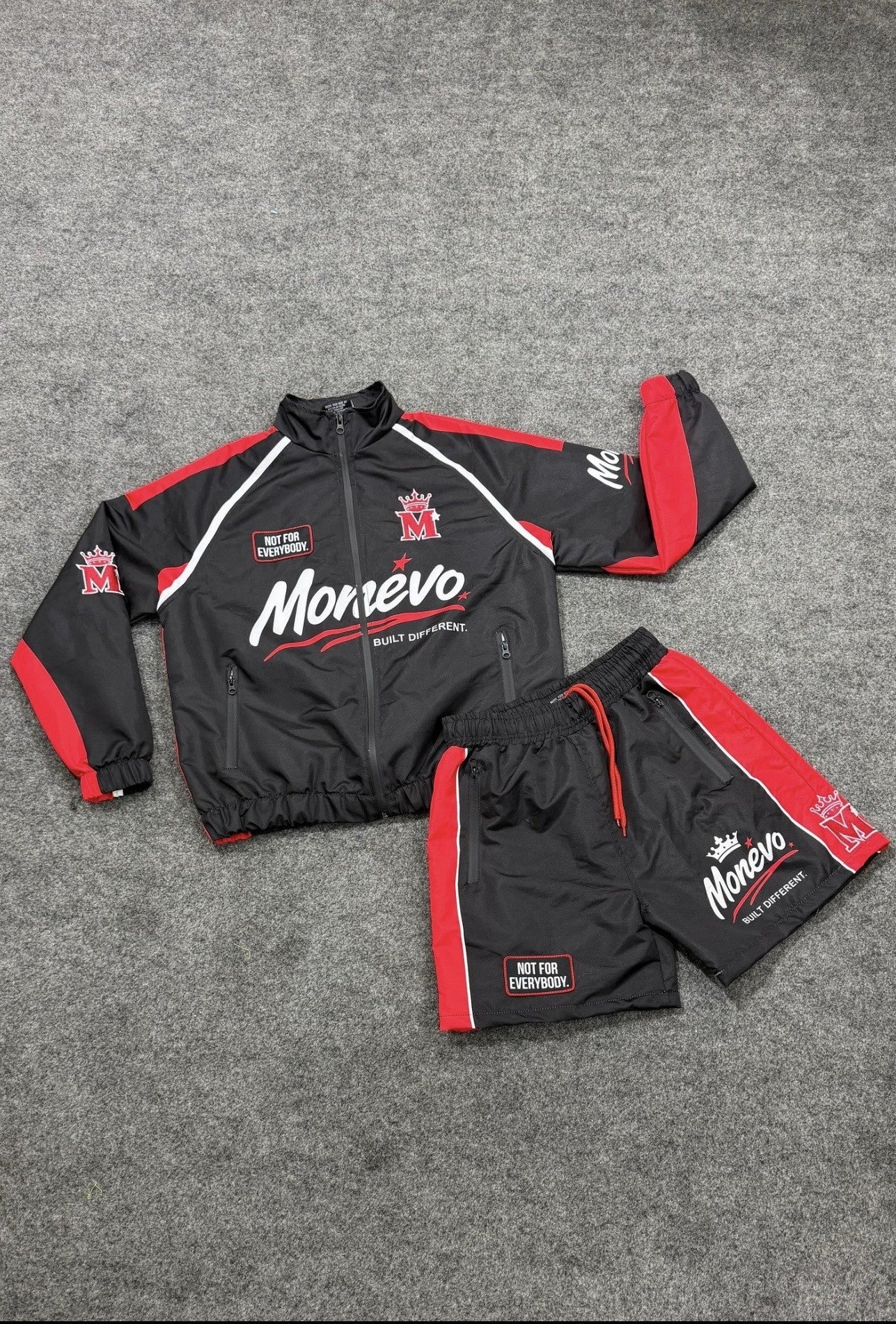 Monevo Windbreaker Set - Black
